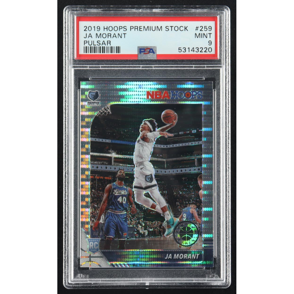 Ja Morant 2019-20 Panini NBA Hoops Premium Stock Pulsar Prizm #259 RC (PSA 9) at PristineAuction.com