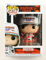 Gaten Matarazzo Signed "Stranger Things" #1240 Dustin Funko Pop! Vinyl Figure Inscribed "Dustin" (Beckett) at PristineAuction.com
