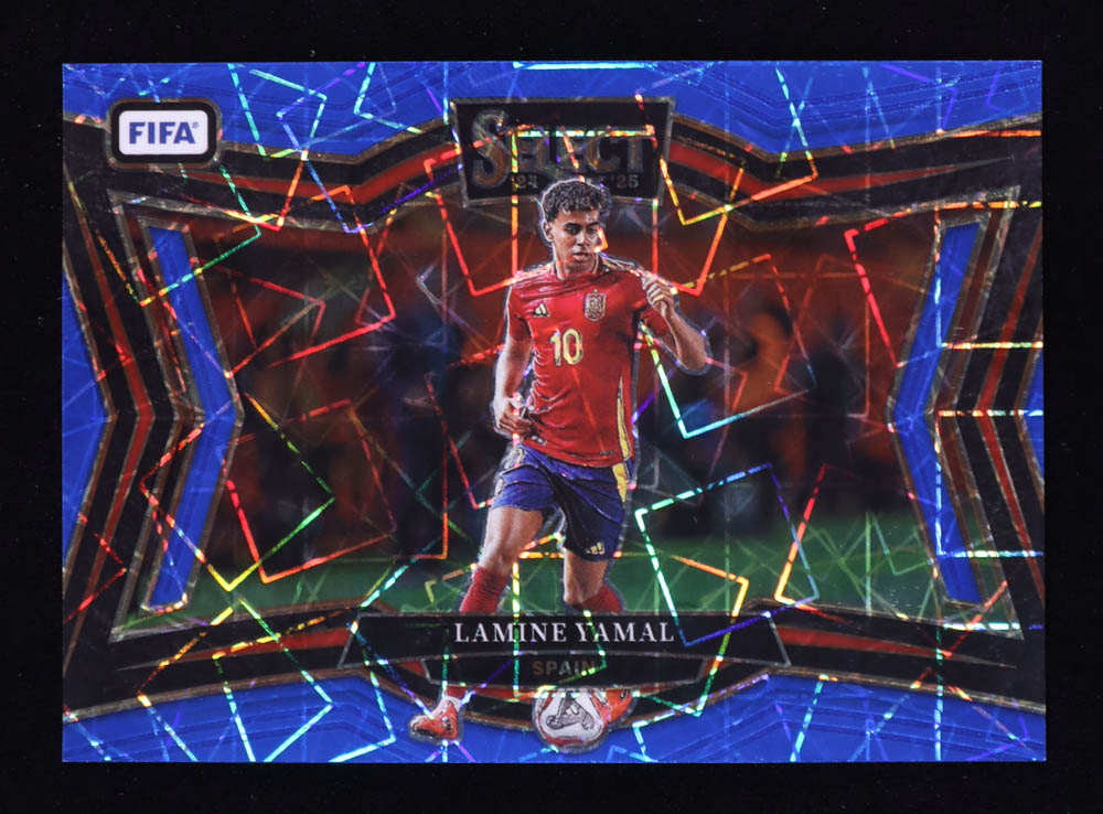 Lamine Yamal 2024-25 Select FIFA Blue Lazer #221 at PristineAuction.com Lamine Yamal 2024-25 Select FIFA Blue Lazer #221 at PristineAuction.com