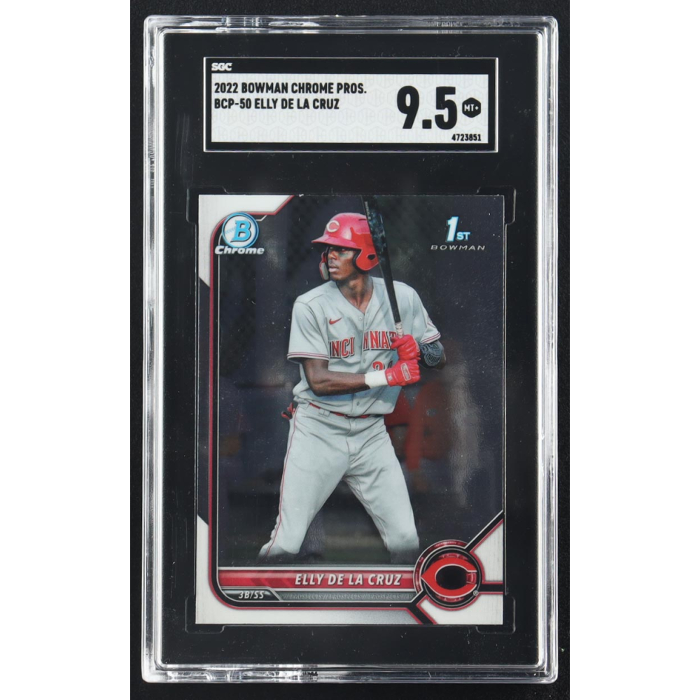 Elly De La Cruz 2022 Bowman Chrome Prospects #BCP-50 RC (SGC 9.5) at PristineAuction.com