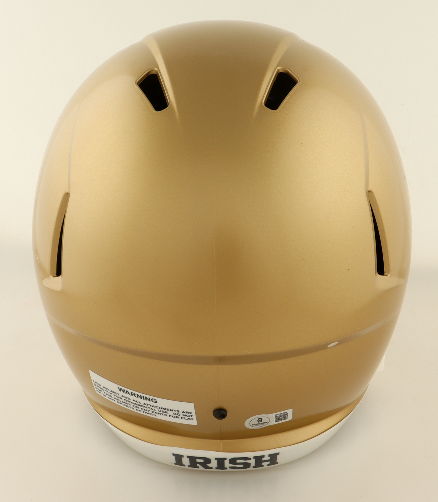 CJ Carr Signed Notre Dame Fighting Irish Full-Size Speed Helmet (Beckett) at PristineAuction.com CJ Carr Signed Notre Dame Fighting Irish Full-Size Speed Helmet (Beckett) at PristineAuction.com