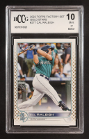 Cal Raleigh 2022 Topps Factory Set Gold Stars #277 RC (BCCG 10) at PristineAuction.com