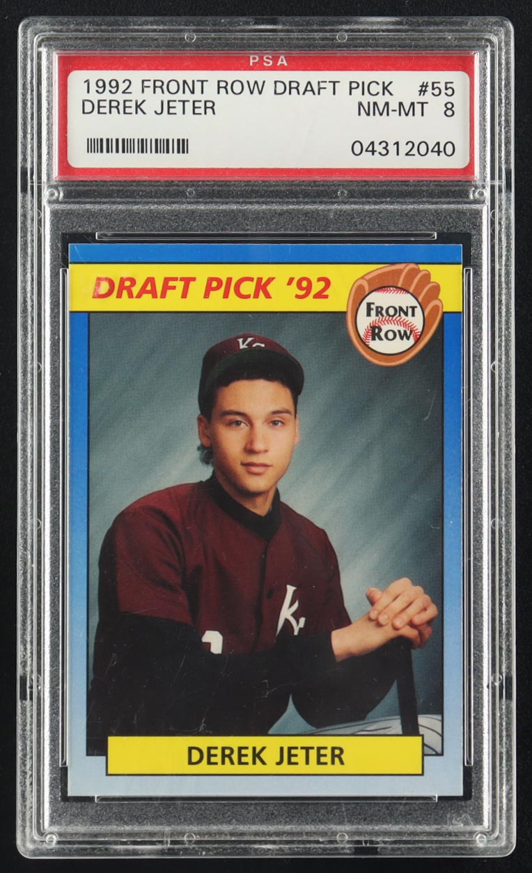 Derek Jeter 1992 Front Row Draft Pick #55 RC (PSA 8) at PristineAuction.com Derek Jeter 1992 Front Row Draft Pick #55 RC (PSA 8) at PristineAuction.com