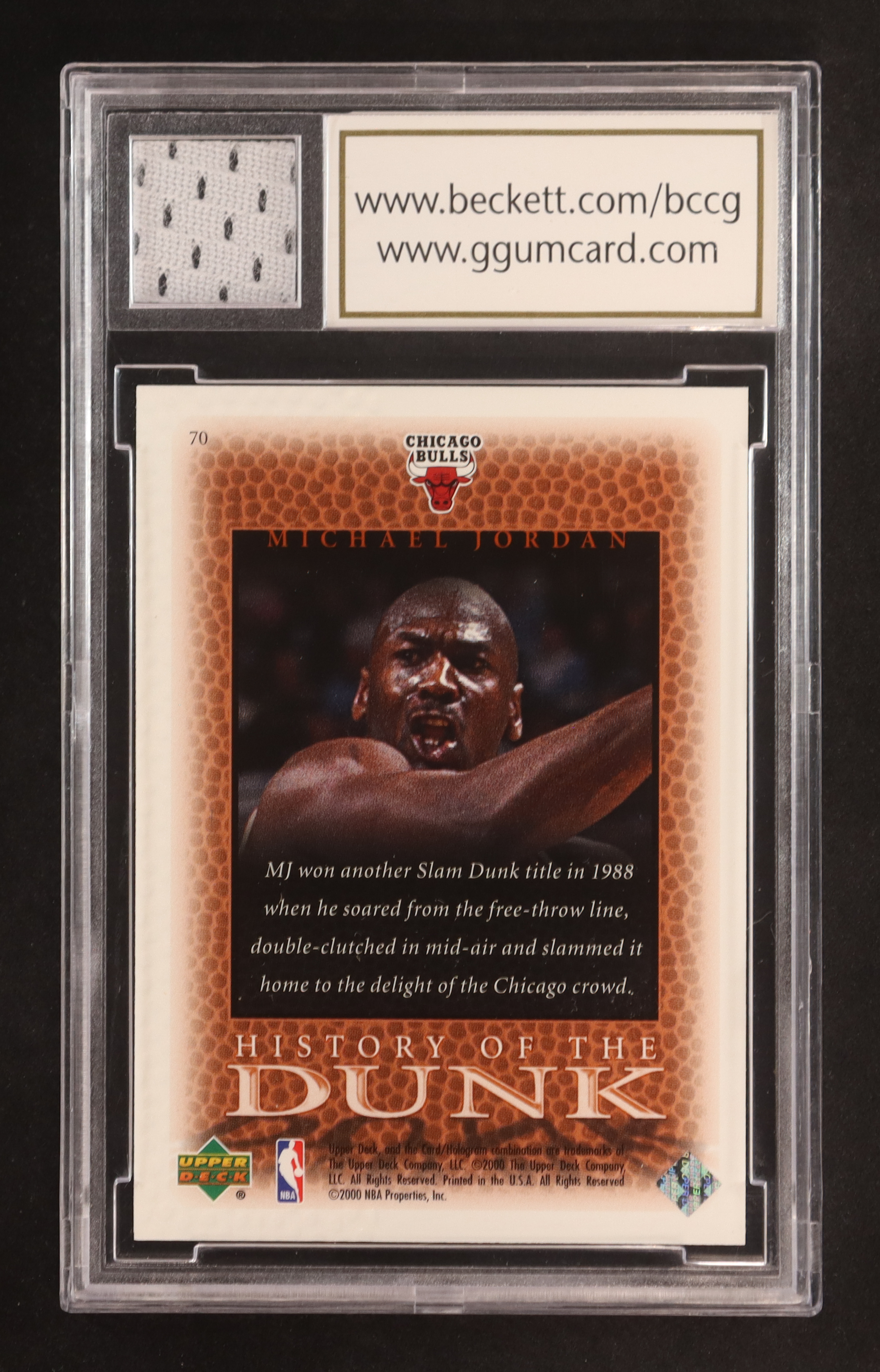 Michael Jordan HD 2000 Upper Deck Century Legends #70 (BCCG 10) at PristineAuction.com Michael Jordan HD 2000 Upper Deck Century Legends #70 (BCCG 10) at PristineAuction.com