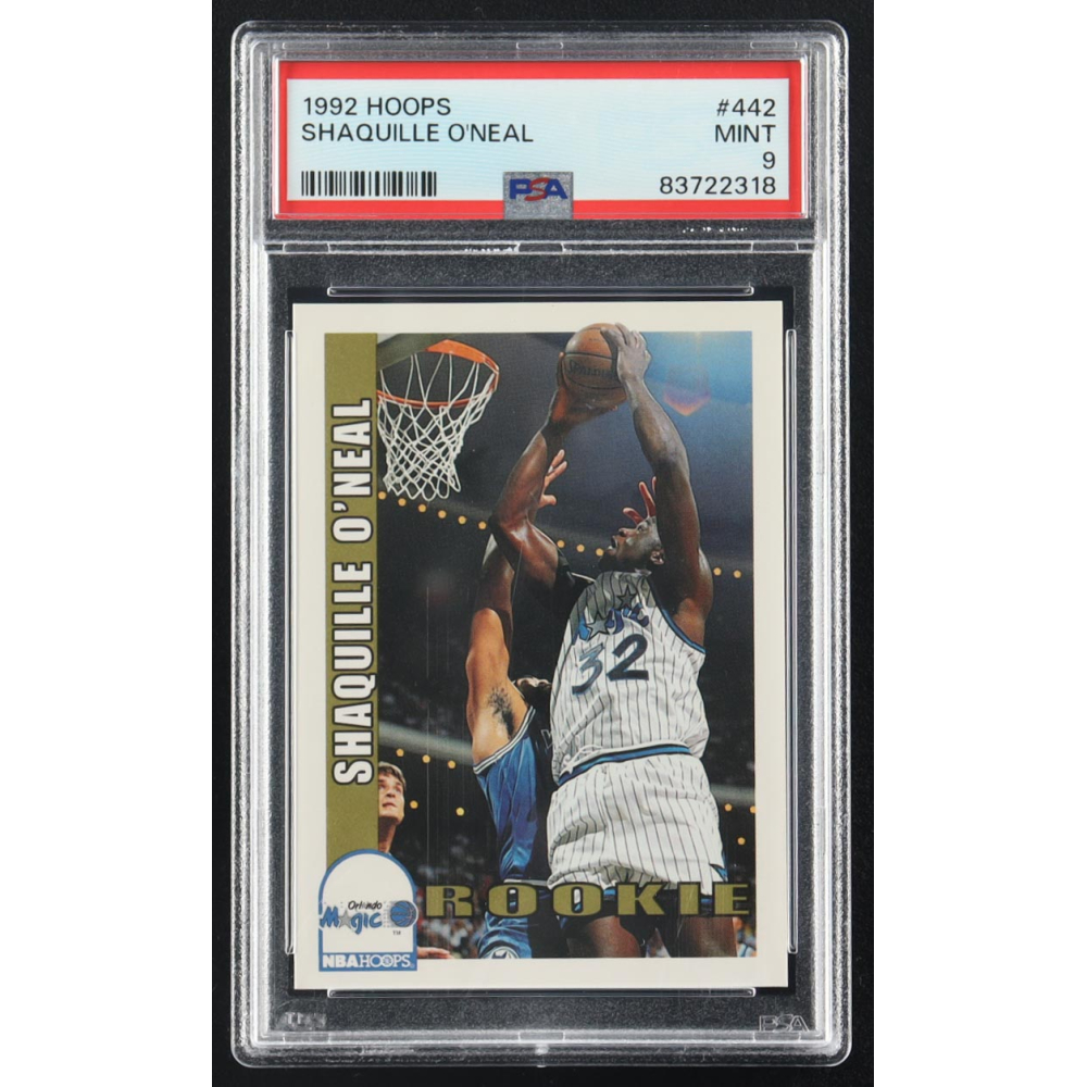 Shaquille O'Neal 1992 NBA Hoops #442 RC (PSA 9) at PristineAuction.com