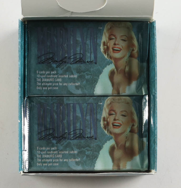1993 Marilyn Monroe Trading Cards Box with (36) Packs at PristineAuction.com 1993 Marilyn Monroe Trading Cards Box with (36) Packs at PristineAuction.com