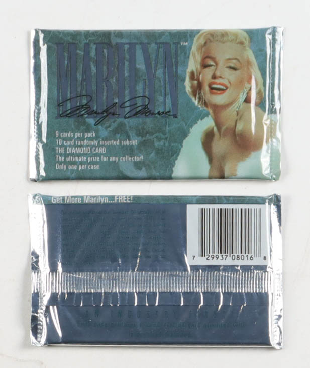 1993 Marilyn Monroe Trading Cards Box with (36) Packs at PristineAuction.com 1993 Marilyn Monroe Trading Cards Box with (36) Packs at PristineAuction.com