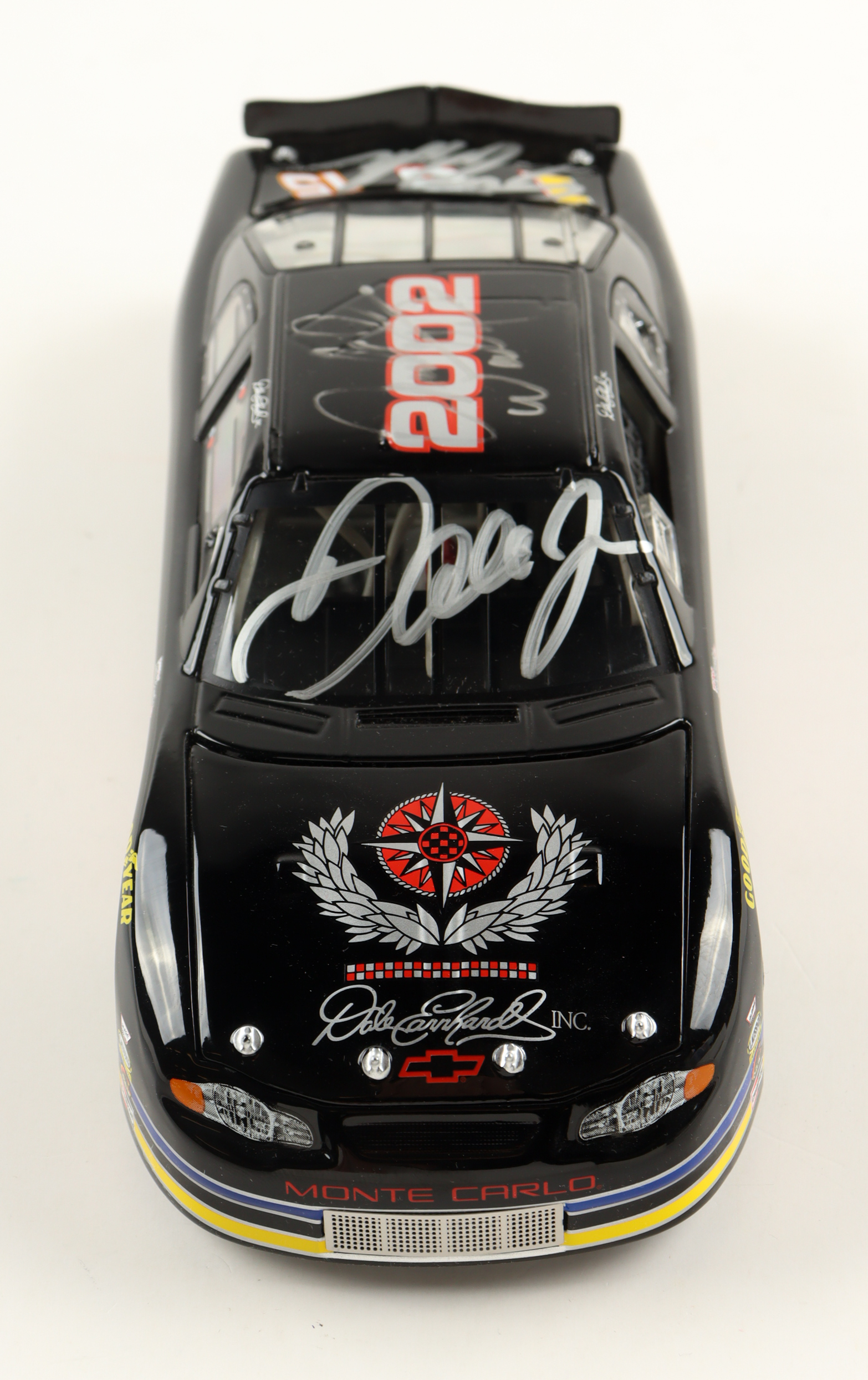 Dale Earnhardt Jr., Steve Park & Michael Waltrip Signed LE DEI Pit Stop Practice Car - 2002 Monte Carlo 1:24 Die-Cast Car (Beckett) at PristineAuction.com Dale Earnhardt Jr., Steve Park & Michael Waltrip Signed LE DEI Pit Stop Practice Car - 2002 Monte Carlo 1:24 Die-Cast Car (Beckett) at PristineAuction.com