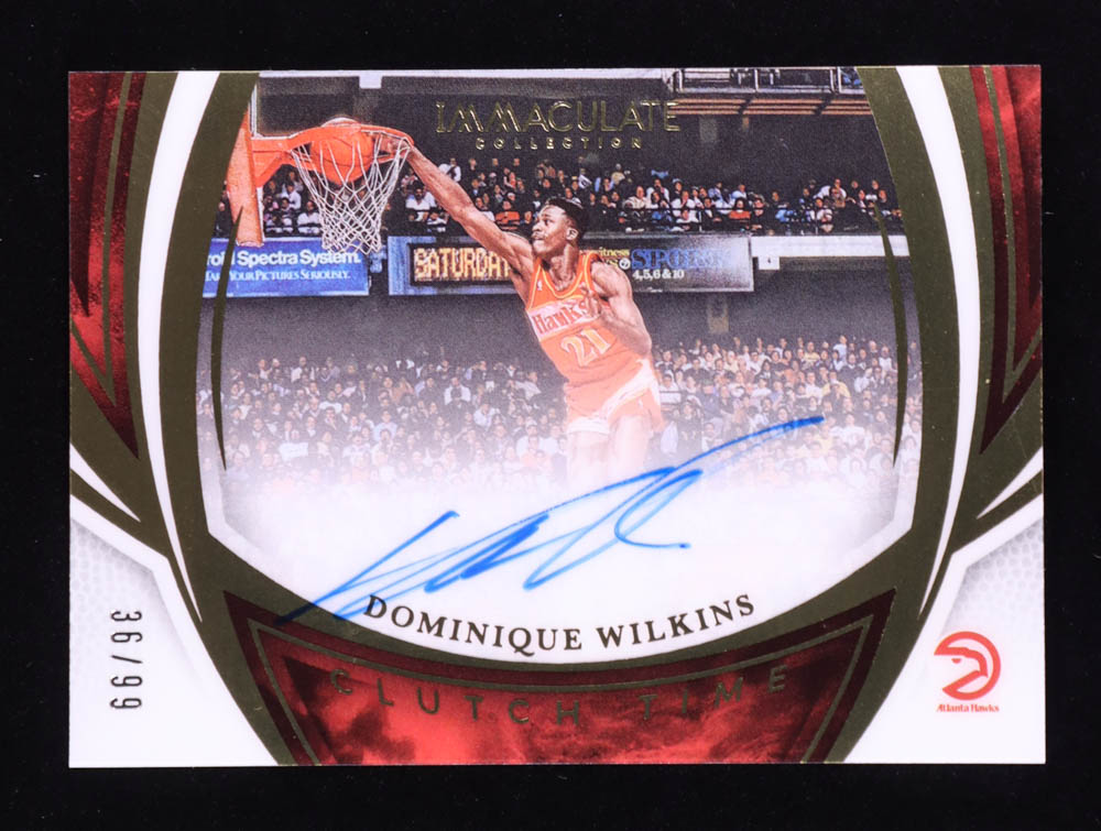 Dominique Wilkins 2024-25 Immaculate Collection Clutch Time Signatures #18 #36/99 at PristineAuction.com Dominique Wilkins 2024-25 Immaculate Collection Clutch Time Signatures #18 #36/99 at PristineAuction.com