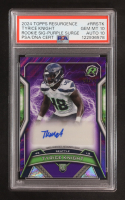 Tyrice Knight 2024 Topps Resurgence Resurgence Rookie Signatures Purple Surge #RRSTK RC #66/75 (PSA 10 | Autograph Graded PSA 10) at PristineAuction.com