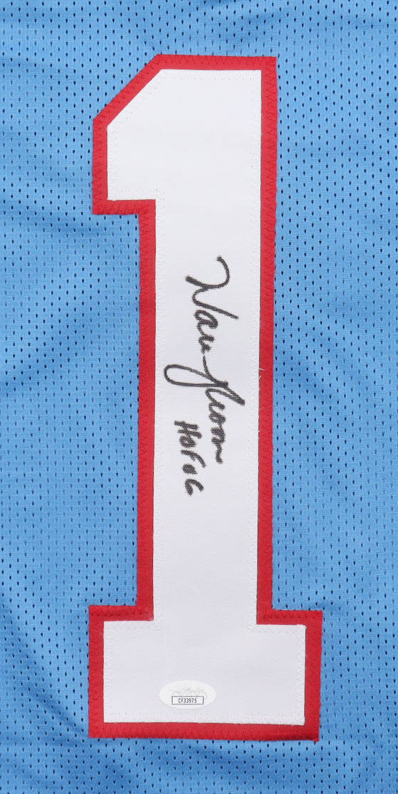 Warren Moon Signed Jersey Inscribed "HOF 06" (JSA) at PristineAuction.com Warren Moon Signed Jersey Inscribed "HOF 06" (JSA) at PristineAuction.com