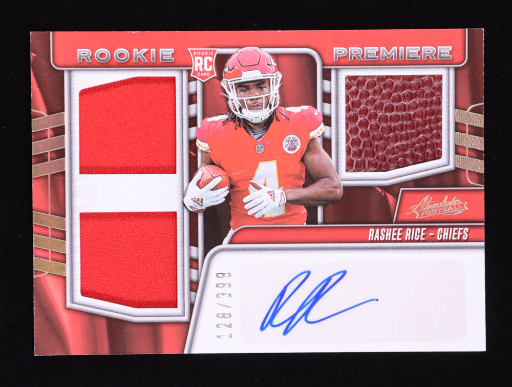 Rashee Rice 2023 Absolute Rookie Premiere Materials Autographs #217 RC #128/399 at PristineAuction.com Rashee Rice 2023 Absolute Rookie Premiere Materials Autographs #217 RC #128/399 at PristineAuction.com