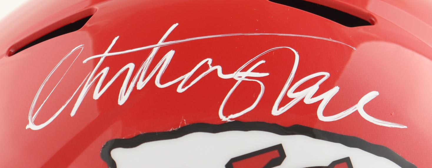 Christian Okoye Signed Chiefs Full-Size Speed Helmet (JSA) at PristineAuction.com Christian Okoye Signed Chiefs Full-Size Speed Helmet (JSA) at PristineAuction.com