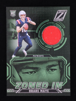 Drake Maye 2024 Zenith Zoned In Jerseys #2 RC at PristineAuction.com