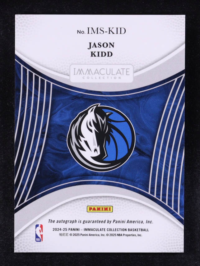 Jason Kidd 2024-25 Immaculate Collection Immaculate Signatures #11 #02/99 at PristineAuction.com Jason Kidd 2024-25 Immaculate Collection Immaculate Signatures #11 #02/99 at PristineAuction.com