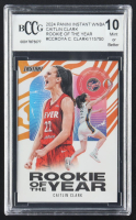 Caitlin Clark 2024 Panini Instant WNBA Caitlin Clark Rookie of the Year #CCROY-A RC #1/115750 (BCCG 10) at PristineAuction.com