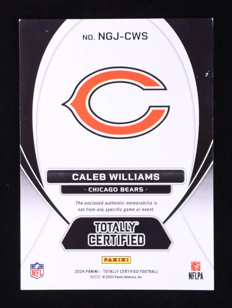Caleb Williams 2024 Totally Certified New Generation Jerseys #1 RC at PristineAuction.com Caleb Williams 2024 Totally Certified New Generation Jerseys #1 RC at PristineAuction.com