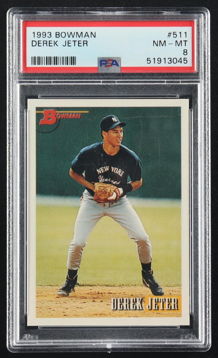 Derek Jeter 1993 Bowman #511 RC (PSA 8) at PristineAuction.com Derek Jeter 1993 Bowman #511 RC (PSA 8) at PristineAuction.com