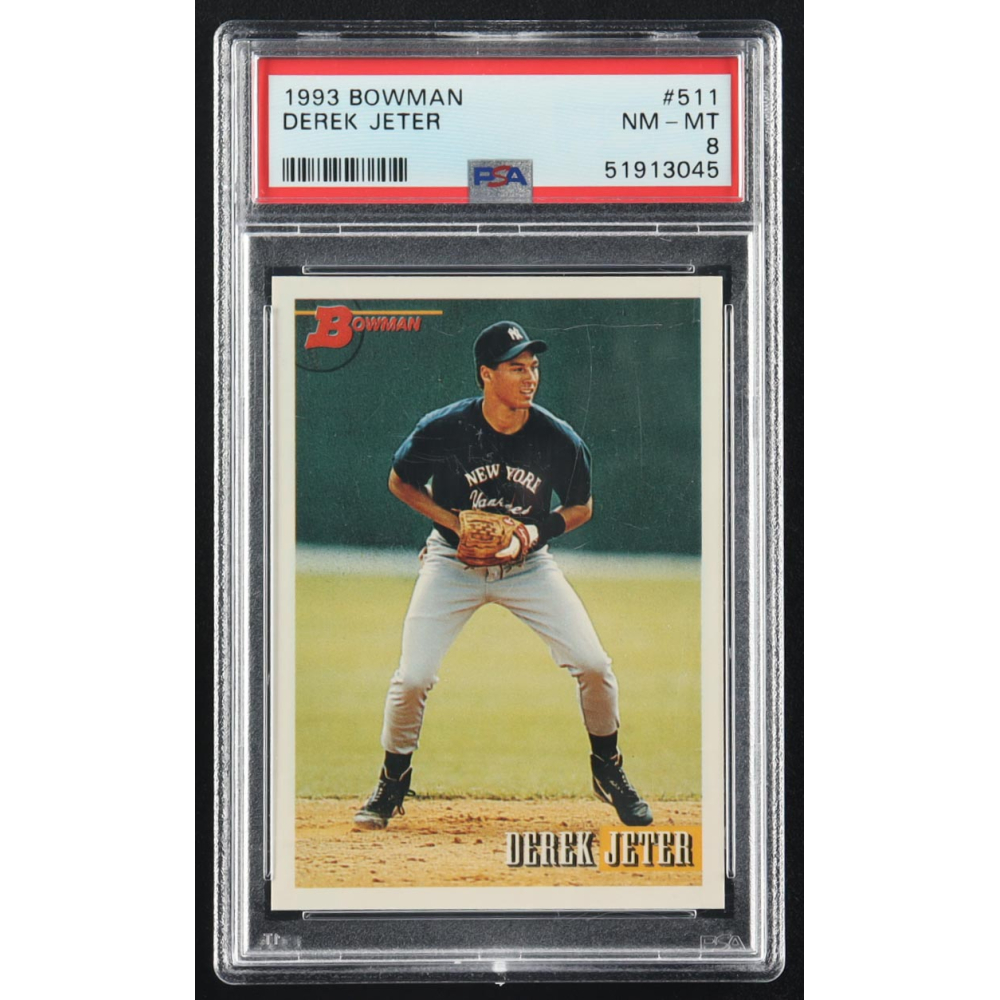 Derek Jeter 1993 Bowman #511 RC (PSA 8) at PristineAuction.com