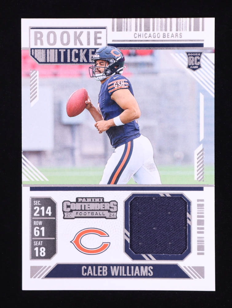 Caleb Williams 2024 Panini Contenders Rookie Ticket Swatches #1 RC at PristineAuction.com Caleb Williams 2024 Panini Contenders Rookie Ticket Swatches #1 RC at PristineAuction.com