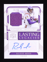 Randy Moss 2024 Panini National Treasures Lasting Legacies Material Autographs #5 #39/99 at PristineAuction.com