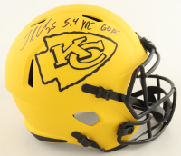 Jamaal Charles Signed Chiefs Full-Size Rave Alternate Speed Helmet Inscribed "5.4 YPC Goat" (JSA) at PristineAuction.com