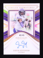 Justin Jefferson 2023 Immaculate Collection Jubilee Signatures #2 #40/49 at PristineAuction.com