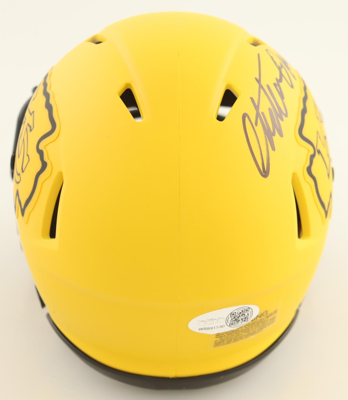 Christian Okoye Signed Chiefs Rave Alternate Speed Mini Helmet (JSA) at PristineAuction.com Christian Okoye Signed Chiefs Rave Alternate Speed Mini Helmet (JSA) at PristineAuction.com