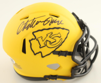 Christian Okoye Signed Chiefs Rave Alternate Speed Mini Helmet (JSA) at PristineAuction.com