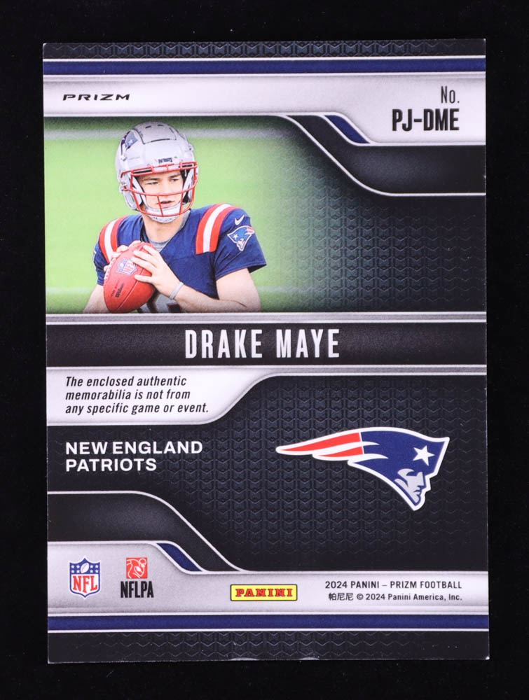 Drake Maye 2024 Panini Prizm Premier Jerseys #6 RC at PristineAuction.com Drake Maye 2024 Panini Prizm Premier Jerseys #6 RC at PristineAuction.com
