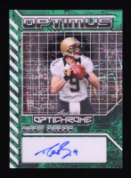 Drew Brees 2025 Leaf Optichrome Optimus Autographs Lazer Green #OADB1 #6/6 at PristineAuction.com