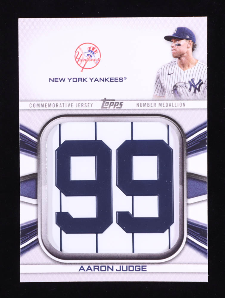 Aaron Judge 2022 Topps Commemorative Player Jersey Number Medallions #JNMAJ at PristineAuction.com Aaron Judge 2022 Topps Commemorative Player Jersey Number Medallions #JNMAJ at PristineAuction.com