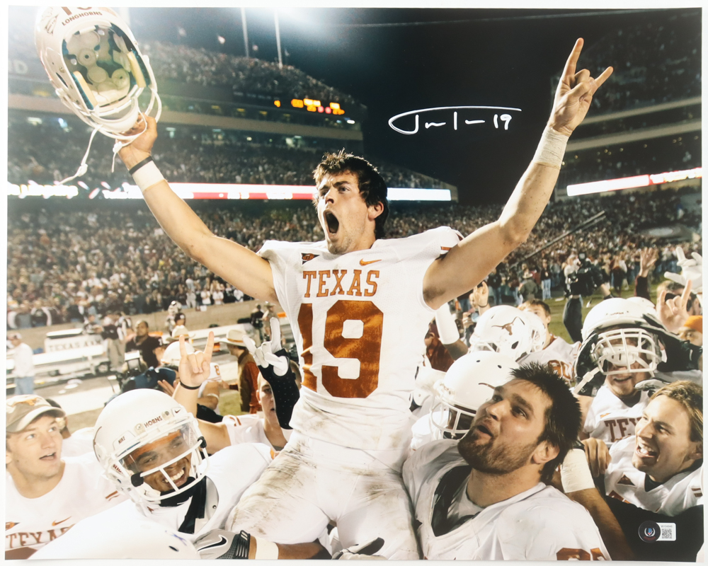 Justin Tucker Signed Texas Longhorns 16x20 Photo (Beckett) at PristineAuction.com Justin Tucker Signed Texas Longhorns 16x20 Photo (Beckett) at PristineAuction.com
