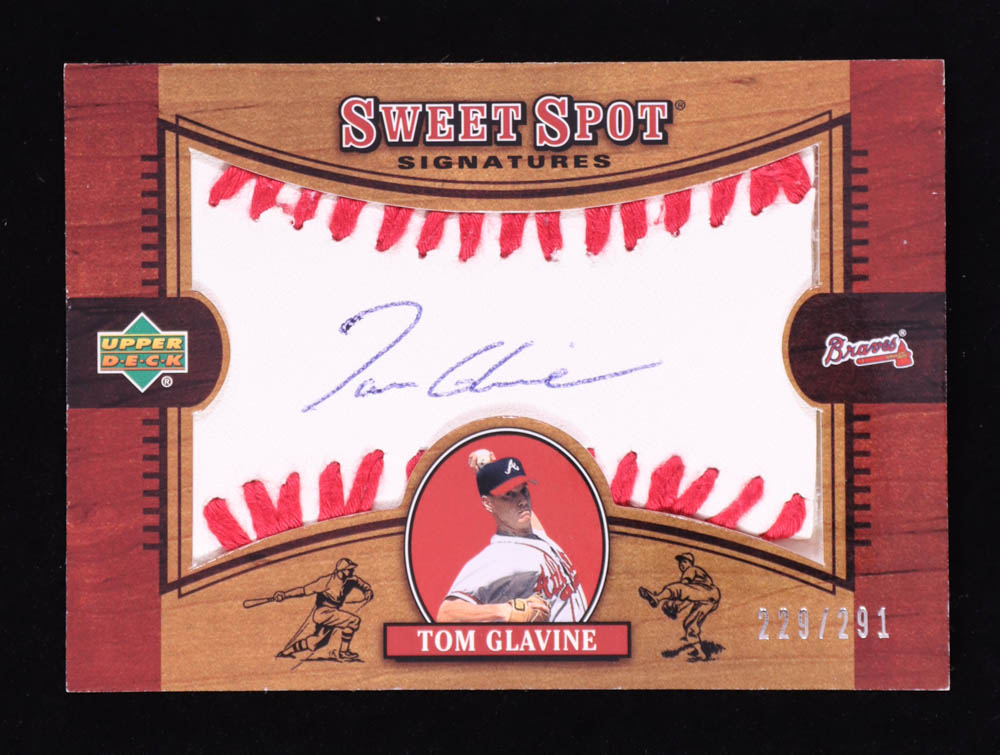 Tom Glavine 2002 Sweet Spot Signatures #TG #229/291 at PristineAuction.com Tom Glavine 2002 Sweet Spot Signatures #TG #229/291 at PristineAuction.com