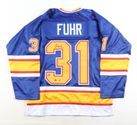 Grant Fuhr Signed Jersey Inscribed "HOF 03" (Beckett) at PristineAuction.com