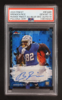 Brenden Rice 2024 Finest Rookie Autographs Blue Geometric Refractors #RFABR RC #26/99 (PSA 10 | Autograph Graded PSA 10) at PristineAuction.com