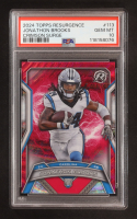 Jonathon Brooks 2024 Topps Resurgence Crimson Surge #113 RC #18/199 (PSA 10) at PristineAuction.com