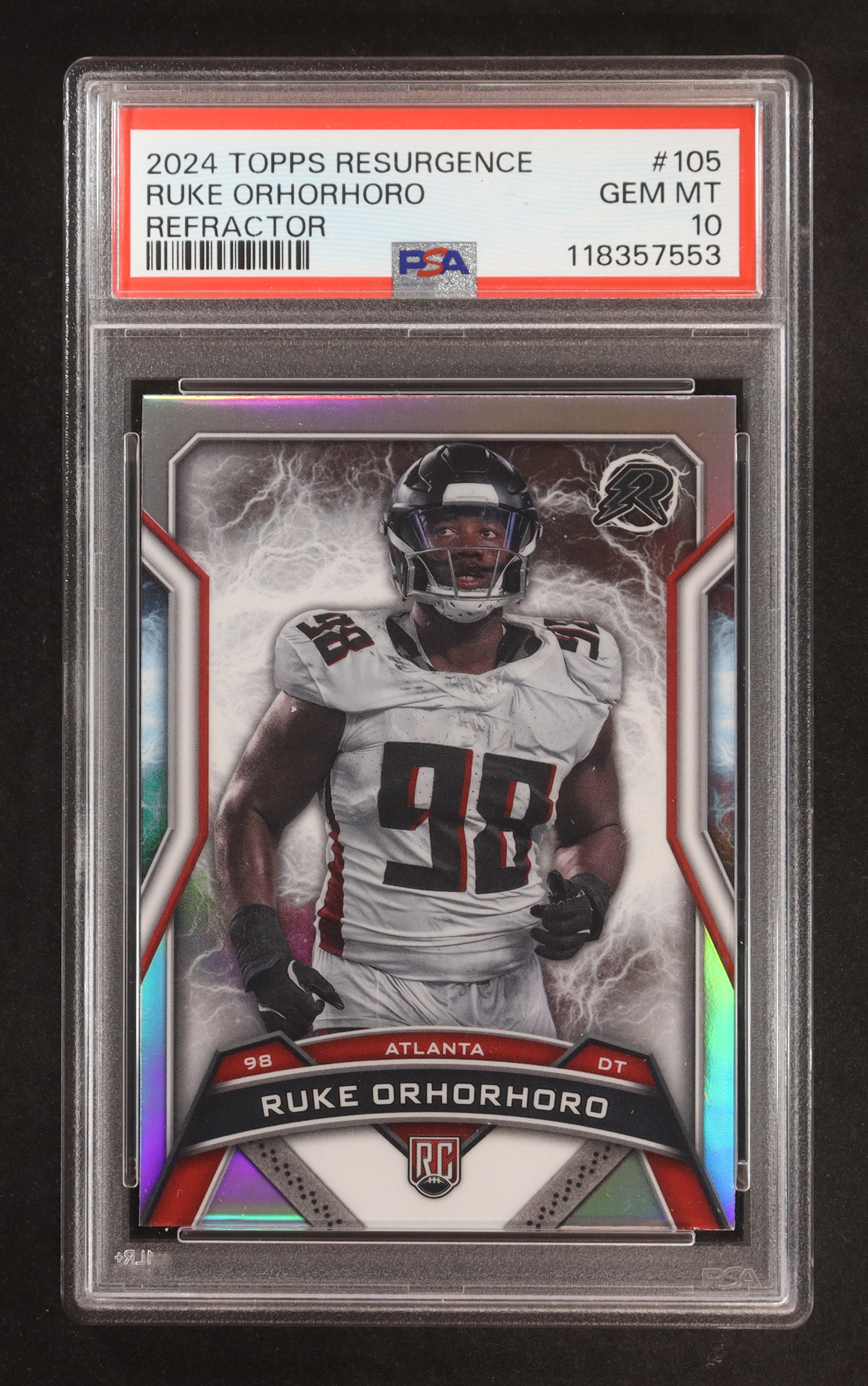 Ruke Orhorhoro 2024 Topps Resurgence Refractors #105 RC (PSA 10) at PristineAuction.com Ruke Orhorhoro 2024 Topps Resurgence Refractors #105 RC (PSA 10) at PristineAuction.com