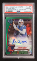Jaxson Dart 2024 Bowman U Chrome Prospect Green Refractor Auto #PA-JDA RC #63/99 (PSA 10) at PristineAuction.com