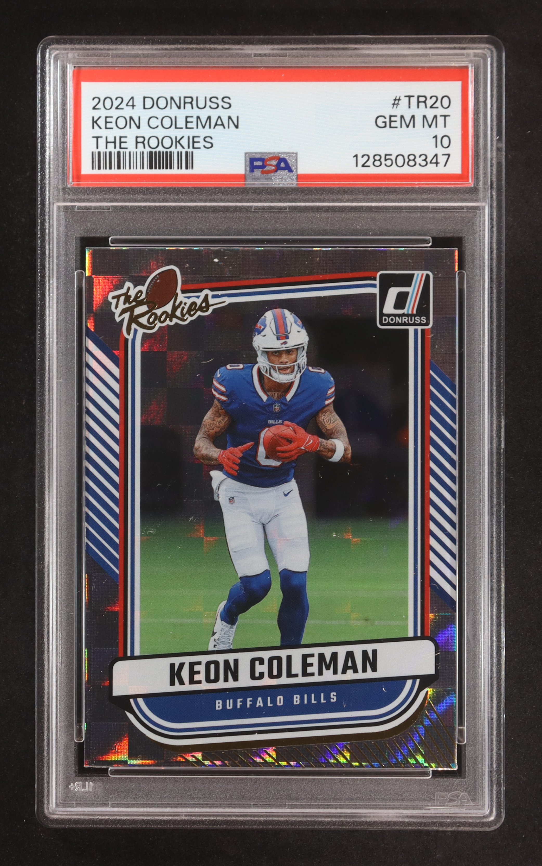 Keon Coleman 2024 Donruss The Rookies #20 RC (PSA 10) at PristineAuction.com Keon Coleman 2024 Donruss The Rookies #20 RC (PSA 10) at PristineAuction.com