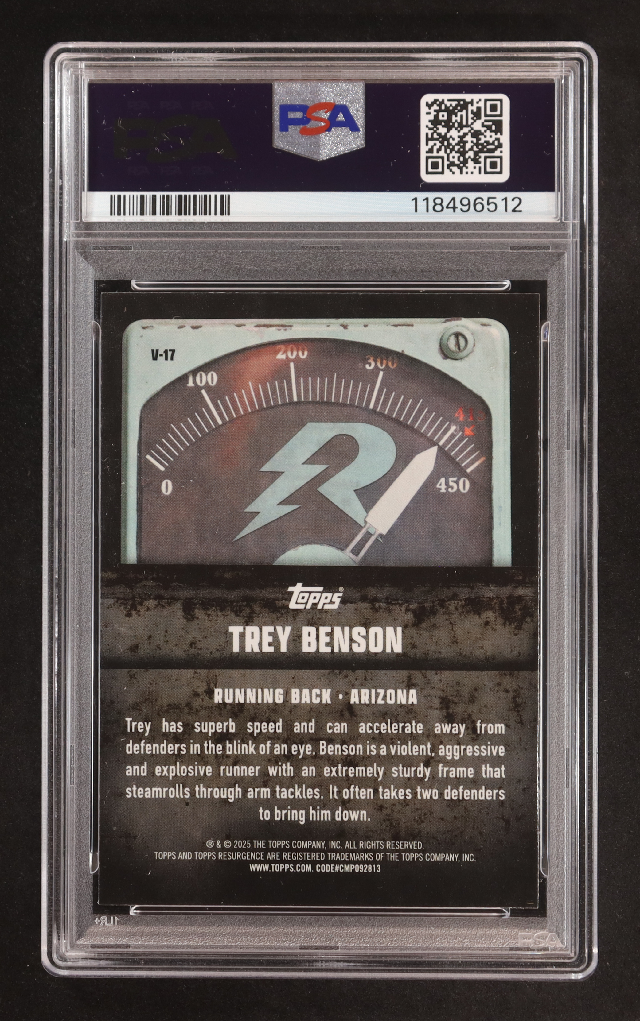 Trey Benson 2024 Topps Resurgence Voltaic #V17 RC (PSA 10) at PristineAuction.com Trey Benson 2024 Topps Resurgence Voltaic #V17 RC (PSA 10) at PristineAuction.com