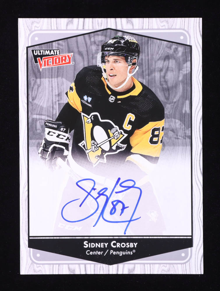 Sidney Crosby 2022-23 Ultimate Collection '99-00 Ultimate Victory Retro Autographs #UVASC SP at PristineAuction.com Sidney Crosby 2022-23 Ultimate Collection '99-00 Ultimate Victory Retro Autographs #UVASC SP at PristineAuction.com