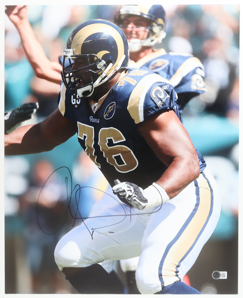 Orlando Pace Signed Rams 16x20 Photo (Beckett) at PristineAuction.com Orlando Pace Signed Rams 16x20 Photo (Beckett) at PristineAuction.com