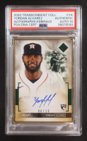 Yordan Alvarez 2020 Transcendent Collection Emerald Autographs #TCA-YA RC #06/15 (PSA | Autograph Graded PSA 10) at PristineAuction.com