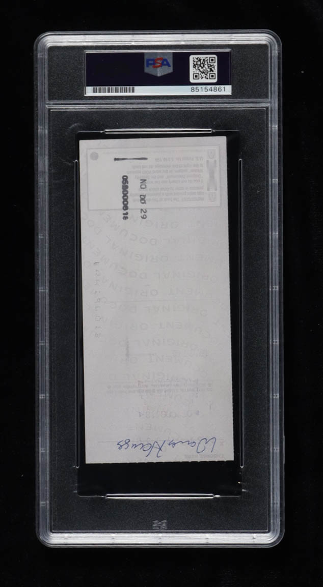 Johnny Unitas Signed 2000 Personal Check (PSA | Autograph Graded 9) at PristineAuction.com Johnny Unitas Signed 2000 Personal Check (PSA | Autograph Graded 9) at PristineAuction.com