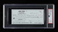 Johnny Unitas Signed 2000 Personal Check (PSA | Autograph Graded 9) at PristineAuction.com