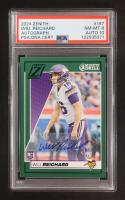 Will Reichard 2024 Zenith Rookies Autographs Two Minute Drill #197 RC (PSA 8 | Autograph Graded PSA 10) at PristineAuction.com