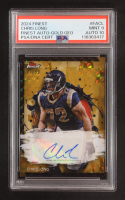 Chris Long 2024 Finest Autographs Gold Geometric Refractors #FACL RC #7/50 (PSA 9 | Autograph Graded PSA 10) at PristineAuction.com