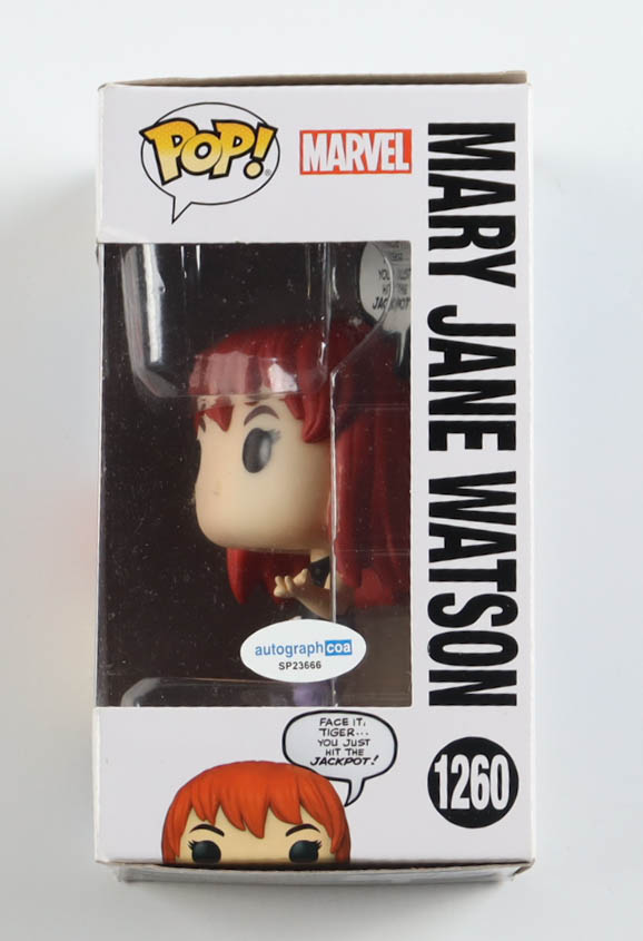 Kirsten Dunst Signed "Marvel" #1260 Mary Jane Watson Funko Pop! Vinyl Figure (ACOA) at PristineAuction.com Kirsten Dunst Signed "Marvel" #1260 Mary Jane Watson Funko Pop! Vinyl Figure (ACOA) at PristineAuction.com
