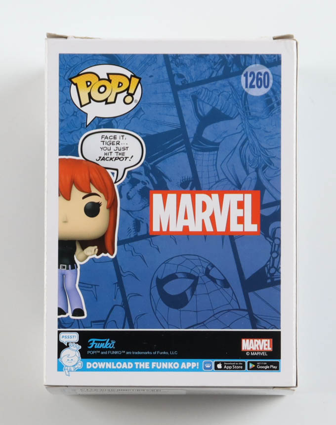 Kirsten Dunst Signed "Marvel" #1260 Mary Jane Watson Funko Pop! Vinyl Figure (ACOA) at PristineAuction.com Kirsten Dunst Signed "Marvel" #1260 Mary Jane Watson Funko Pop! Vinyl Figure (ACOA) at PristineAuction.com